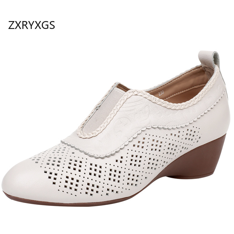 Women Shoes Size 4 In Cm - ZXRYXGS Oberschicht aus Rindsleder, hohl, Frühling