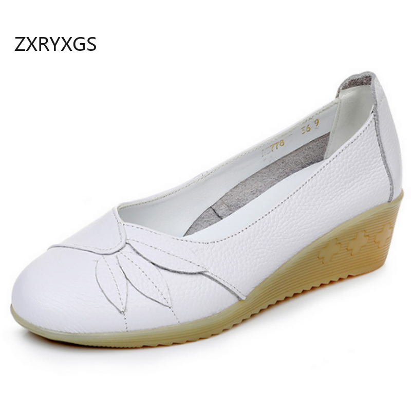 Women Shoes Size 4 In Cm - ZXRYXGS Premium-Schuhe aus echtem Leder, weiße