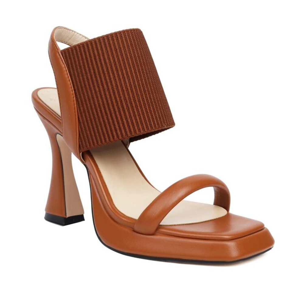 Women Shoes Waterproof - Damen-Sandalen, Luxus-Designer, elastisches Band, High Heels,