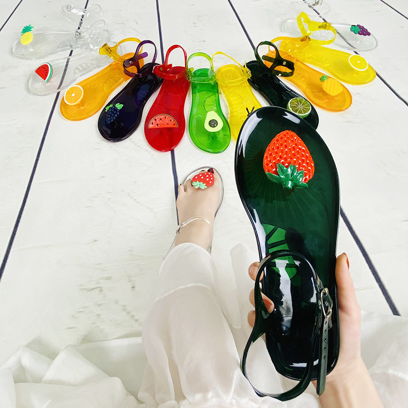 Jelly Sandal Women - Sommer Damen Jelly Flip-Flops Rutschfeste Flache