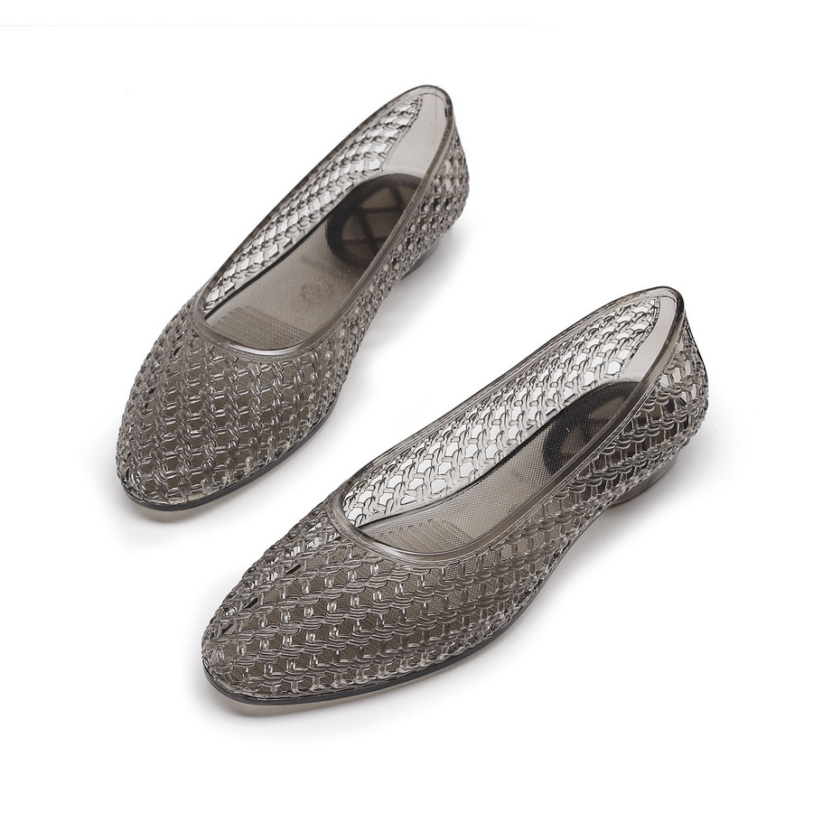 Jelly Sandal Women - Französische Vintage Geflochtene Jelly-Sandalen für Damen,