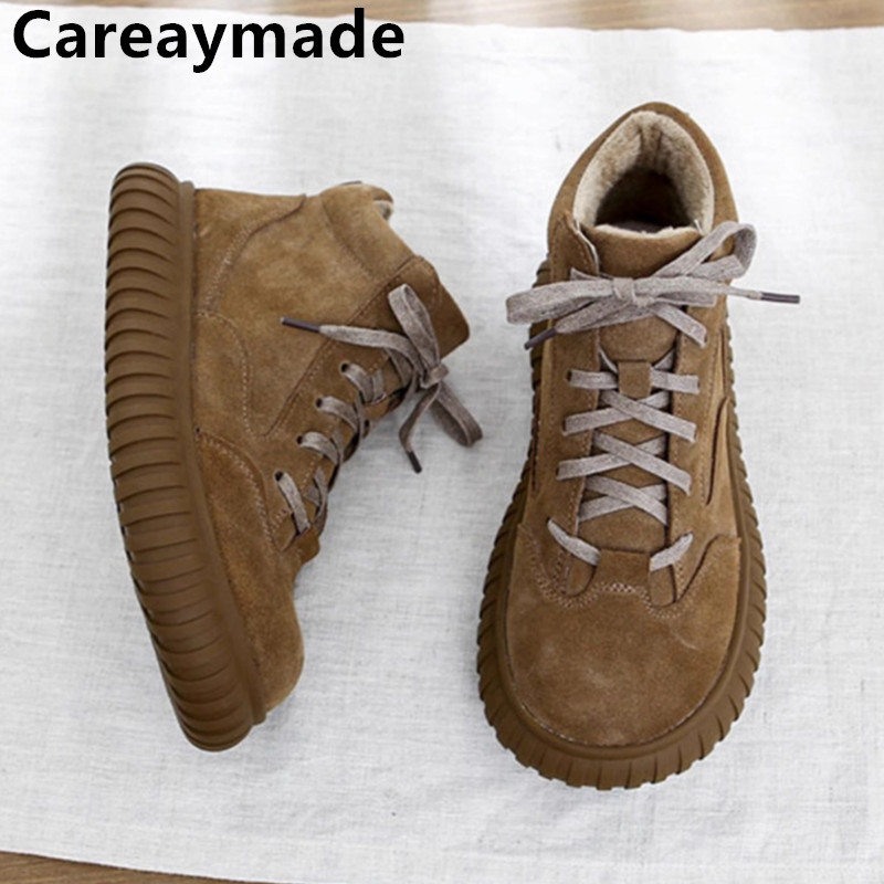 Women'S Shoes Wide Width - Careaymade-Wide Head Echtleder Damenstiefel bequeme weiche