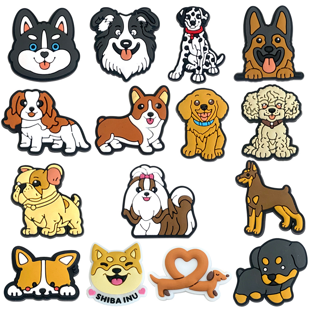 Croc Style Clog - Tiere Hund Schuh Charms Pin für