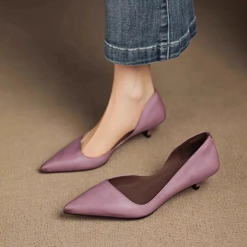 Women Shoes With Heels - Damen-Stiletto-Absätze mit spitzem Zehenbereich, modisch, vielseitig,