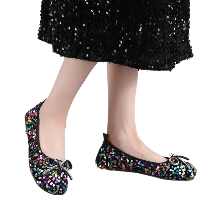 Women Shoes Japanese Brand - Frühling Neu Runde Zehenpartie Schleife Damen