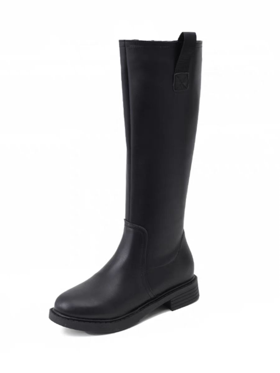 Women Shoes Waterproof - Herbst Winter Fleece-gefütterte schwarze Damen kniehohe