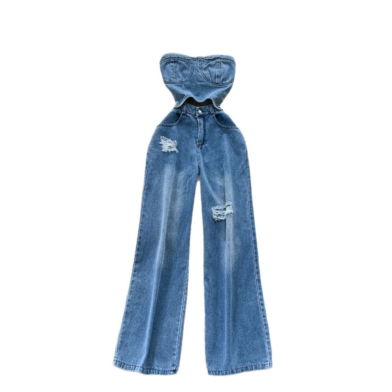 Denim-Jumpsuits für Damen, Ein – Women'S Shoes Wide Width Bewertung und Preis