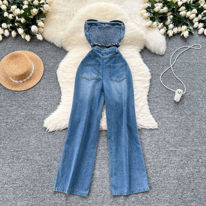 Denim-Jumpsuits für Damen, Ein – Women'S Shoes Wide Width Bewertung und Preis