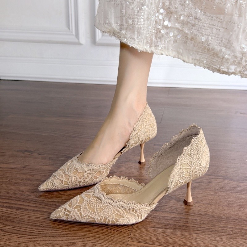 Spitze High Heels mit Spitze f – Women Shoes With Heels Bewertung und Preis