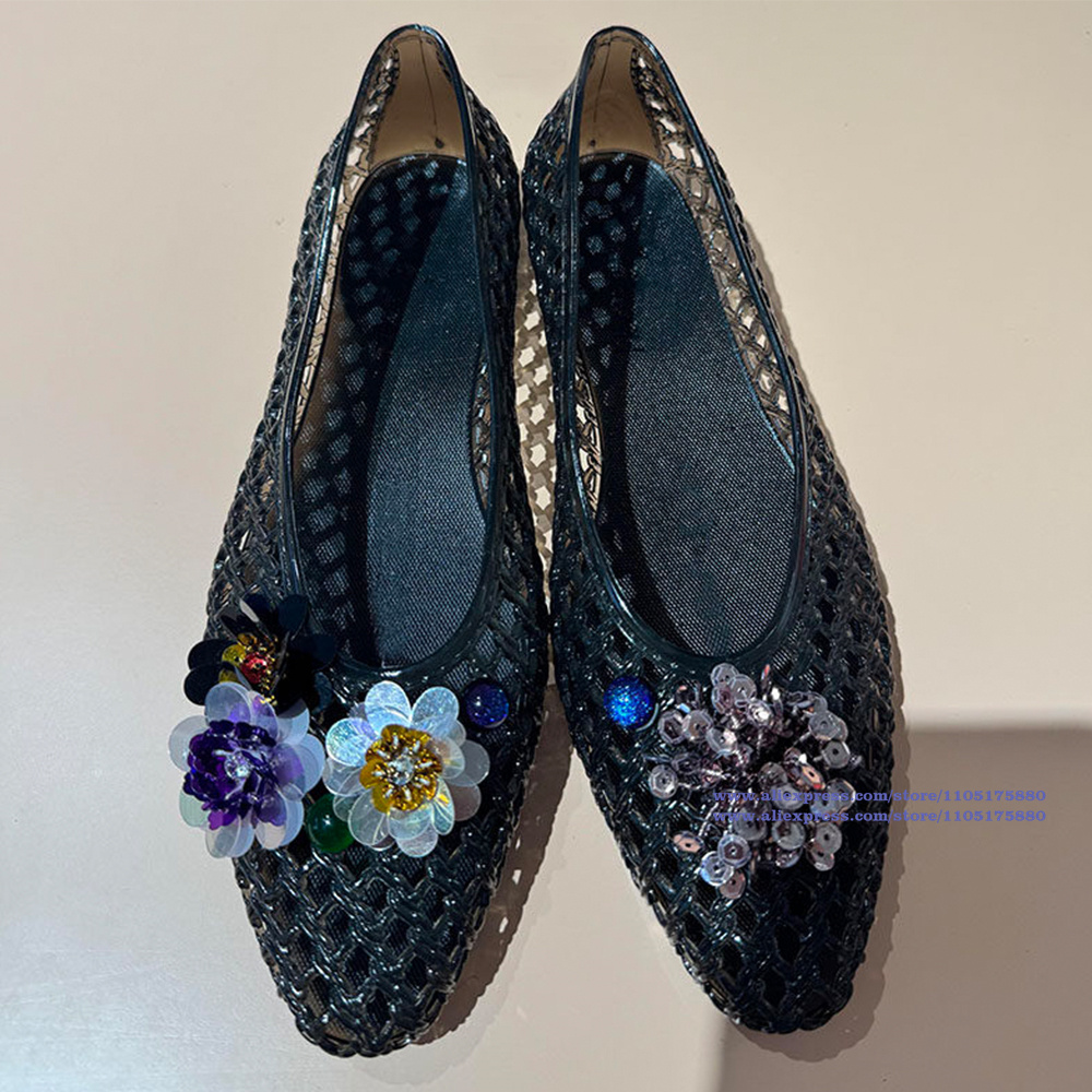 Glitzernde goldene, hohle Jell – Jelly Sandal Women Bewertung und Preis