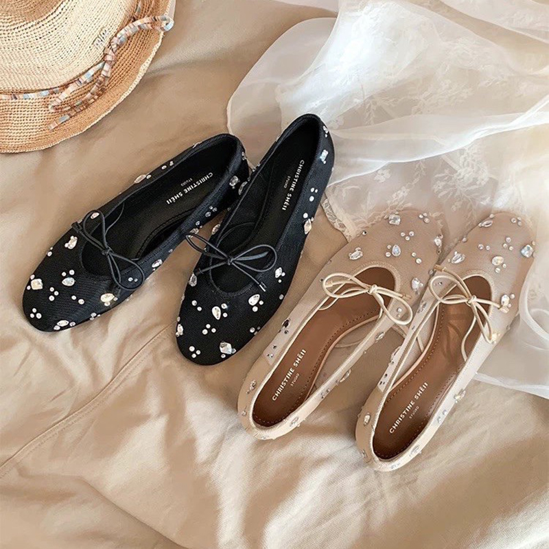 Elegante Damen-Ballerinas mit  – Women'S Shoes Round Toe Bewertung und Preis