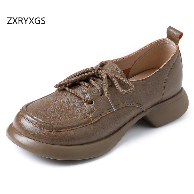 ZXRYXGS Britischer Trend, rund – Women'S Shoes Round Toe Bewertung und Preis