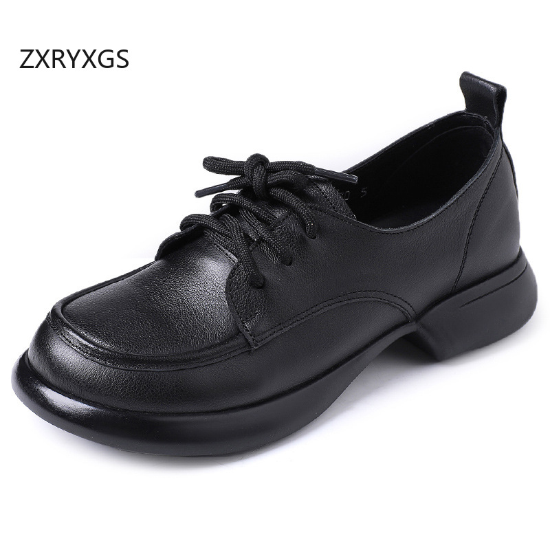 ZXRYXGS Britischer Trend, rund – Women'S Shoes Round Toe Bewertung und Preis