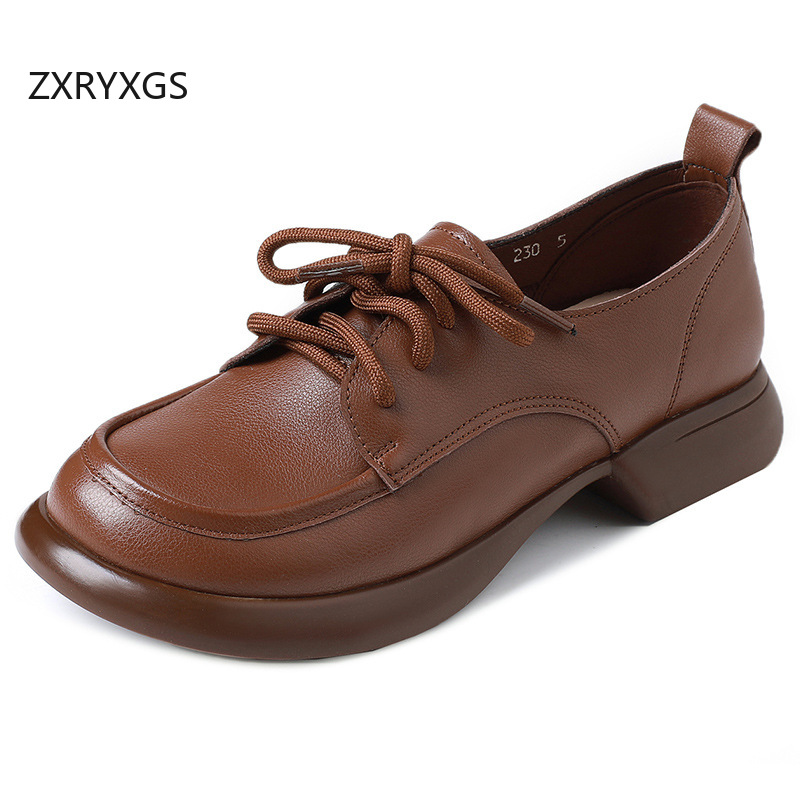 ZXRYXGS Britischer Trend, rund – Women'S Shoes Round Toe Bewertung und Preis