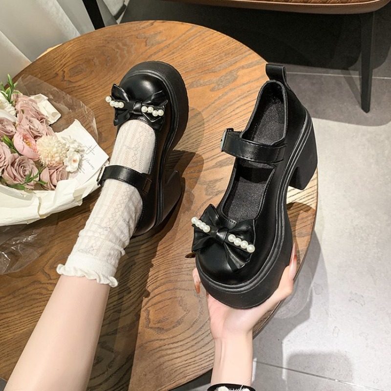 2026 Lolita Schuhe Schwarz Sup – Women'S Shoes Round Toe Bewertung und Preis