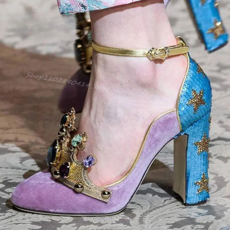 Gericht Stil Kristall Krone De – Court Heel Pointed Bewertung und Preis