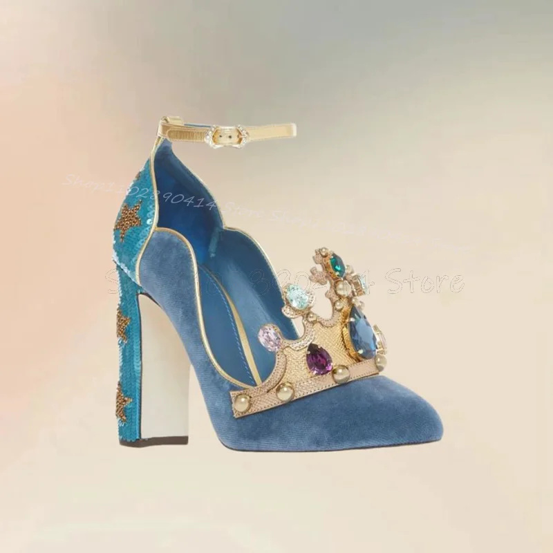 Gericht Stil Kristall Krone De – Court Heel Pointed Bewertung und Preis
