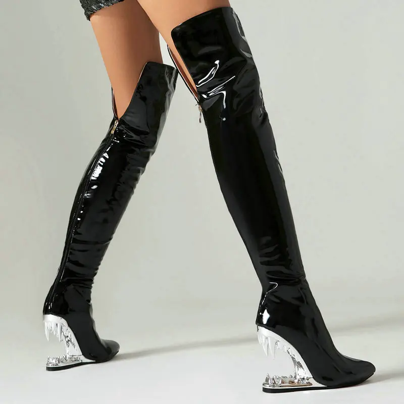 Tiger zähne Hai Mund Zahn hohl – Women'S Shoes Wide Width Bewertung und Preis