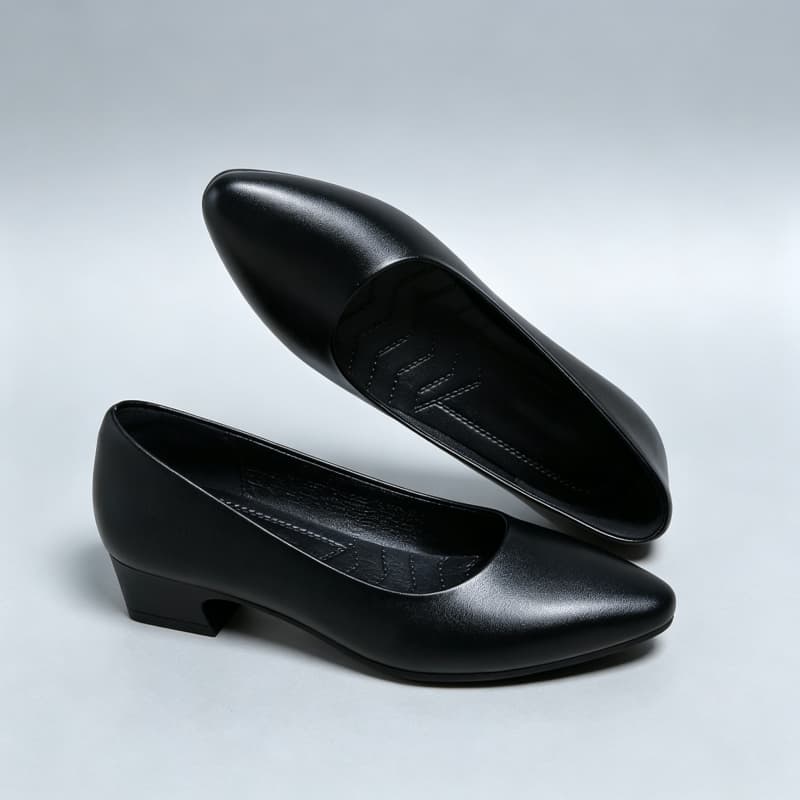 Elegante Damen-Softlederschuhe – Court Heel Pointed Bewertung und Preis