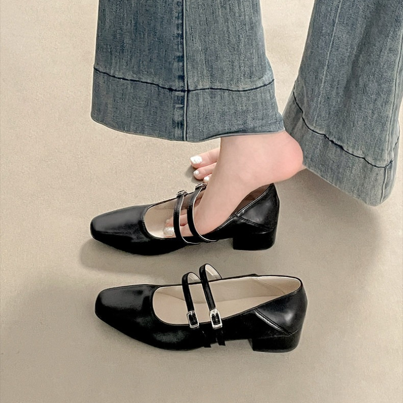 Silberne Mary-Jane-Schuhe für  – Women Shoes With Heels Bewertung und Preis