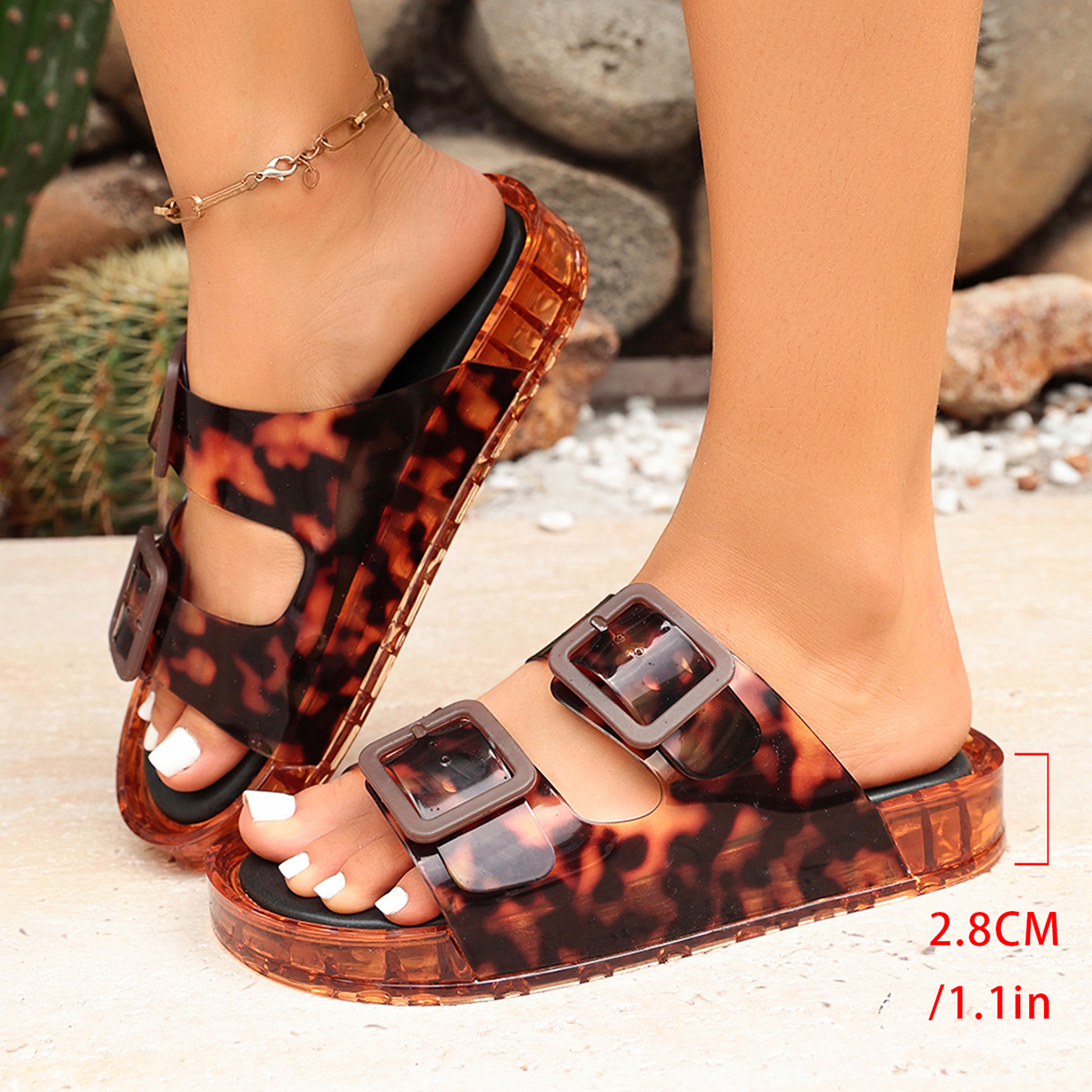 2026 Neue Damen-Leoparden-Jell – Jelly Sandal Women Bewertung und Preis